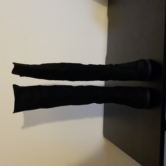 Unisa Gillean Black Over The Knee Pull On Boots Size 6.5 - Picture 1 of 10
